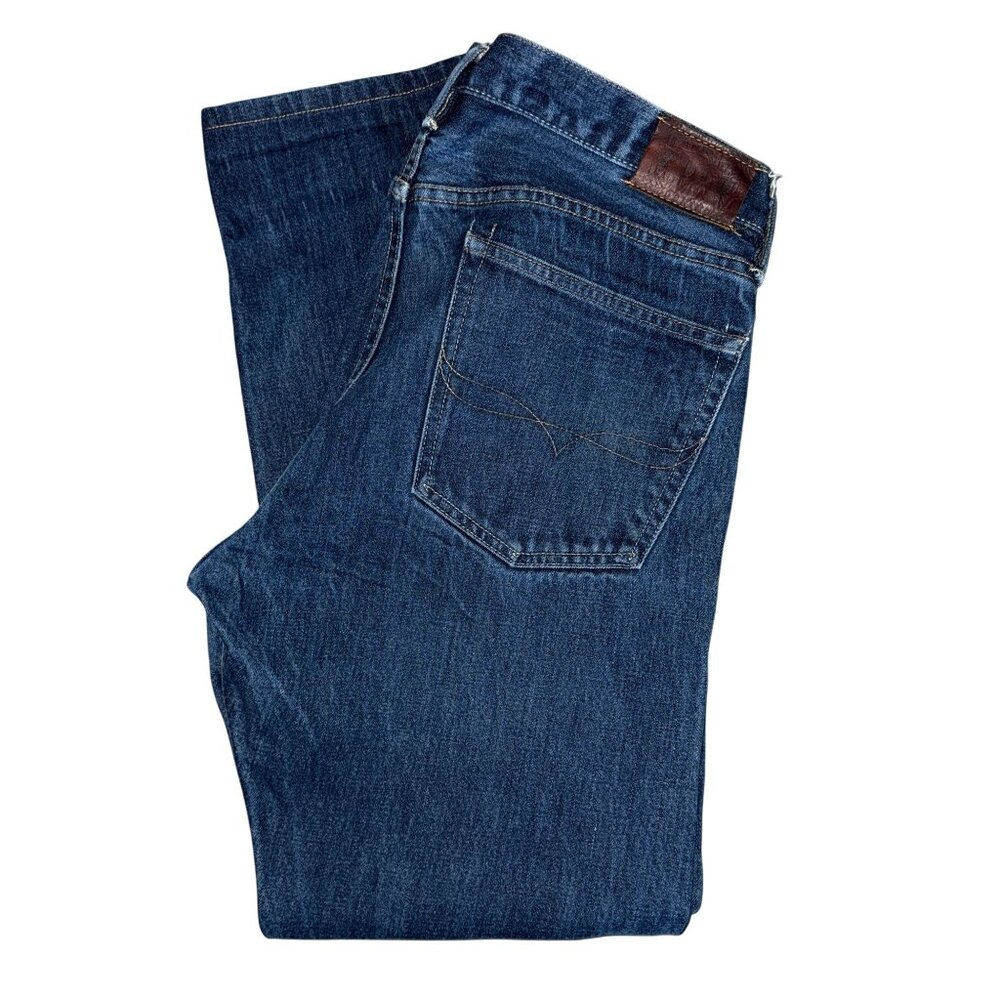 Vintage Ralph Lauren Mens Straight Leg Jeans 36 30 Dark Wash Blue Denim - Picture 1 of 8